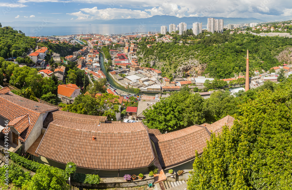 Skyline view of Rijeka, Croatia