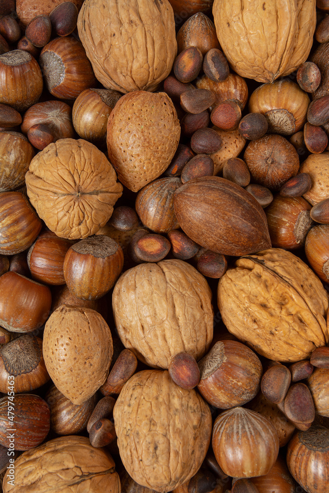 whole nuts isolated on white background whole nuts isolated on white background