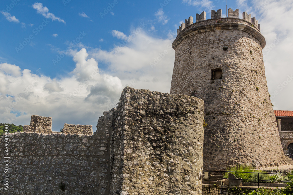 Tower of Trsat castle in Rijeka, Croatia