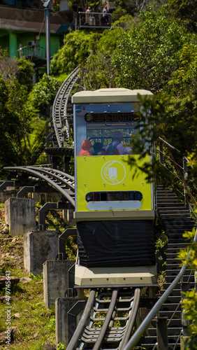 Cable Car, Skylift and the Skybridge at in Langkawi, Malaysia.