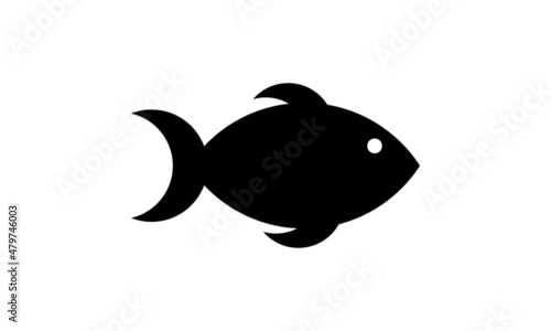 silhouette fish vector