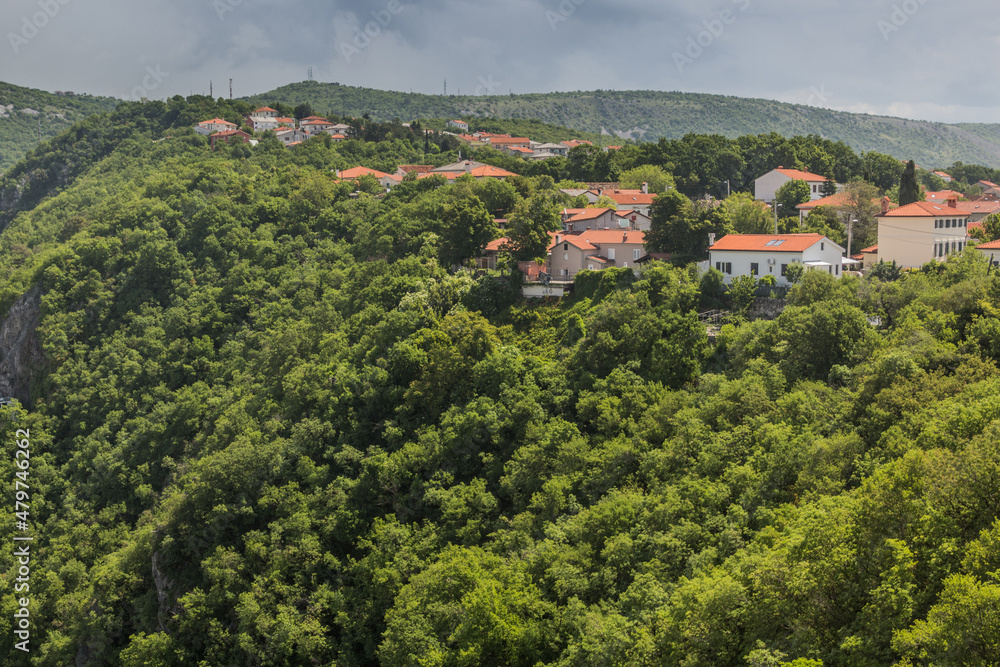 Montainous suburbs of Rijeka, Croatia