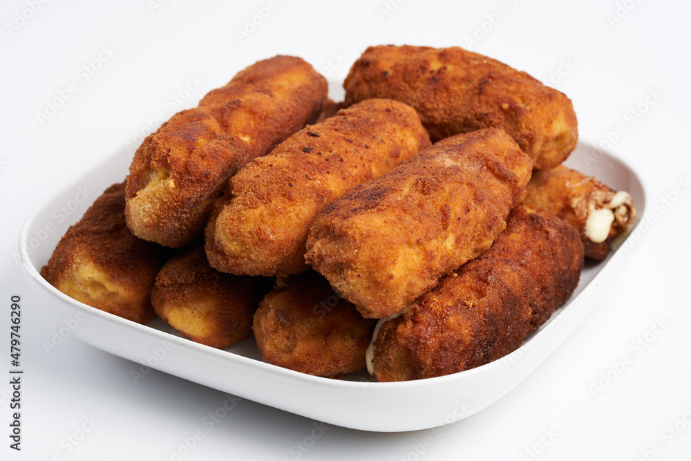 Cordon bleu recipe on white Cordon bleu recipe on white