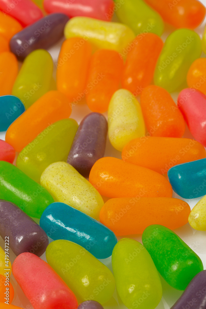 jelly pills candies isolated on white background jelly pills candies isolated on white background