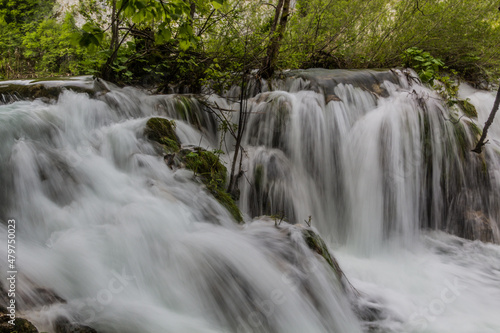 Fototapeta Naklejka Na Ścianę i Meble -  Milke Trnine waterfall Plitvice Lakes National Park, Croatia