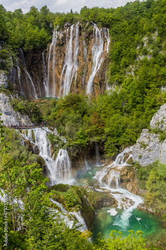 Veliki slap waterfall in Plitvice Lakes National Park, Croatia