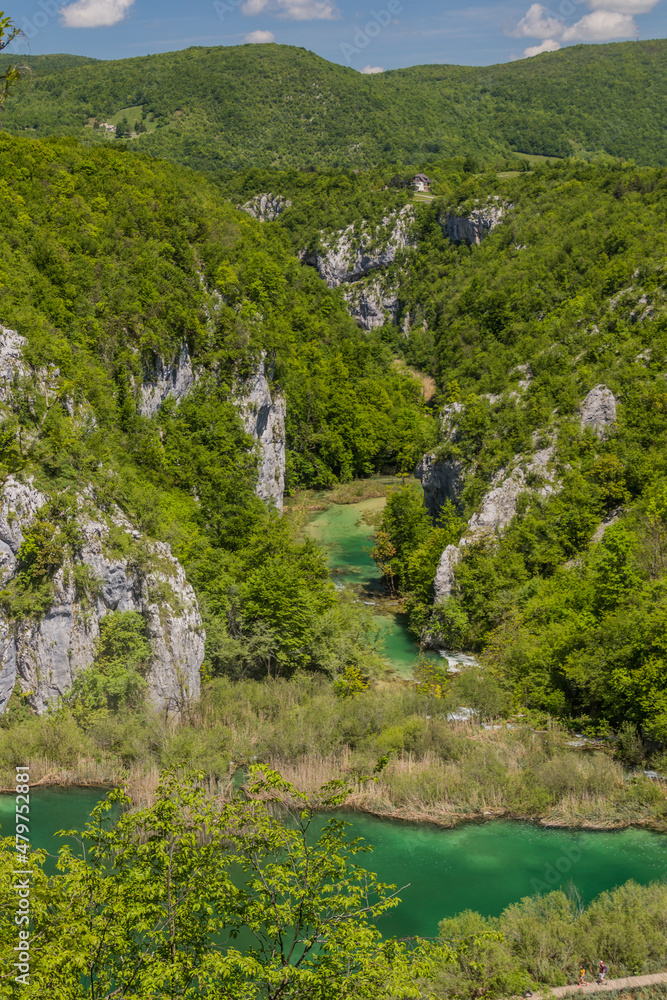 Lower lakes in Plitvice Lakes National Park, Croatia