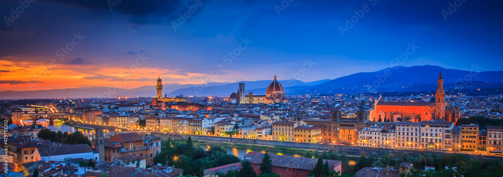 Naklejka premium florence sunset