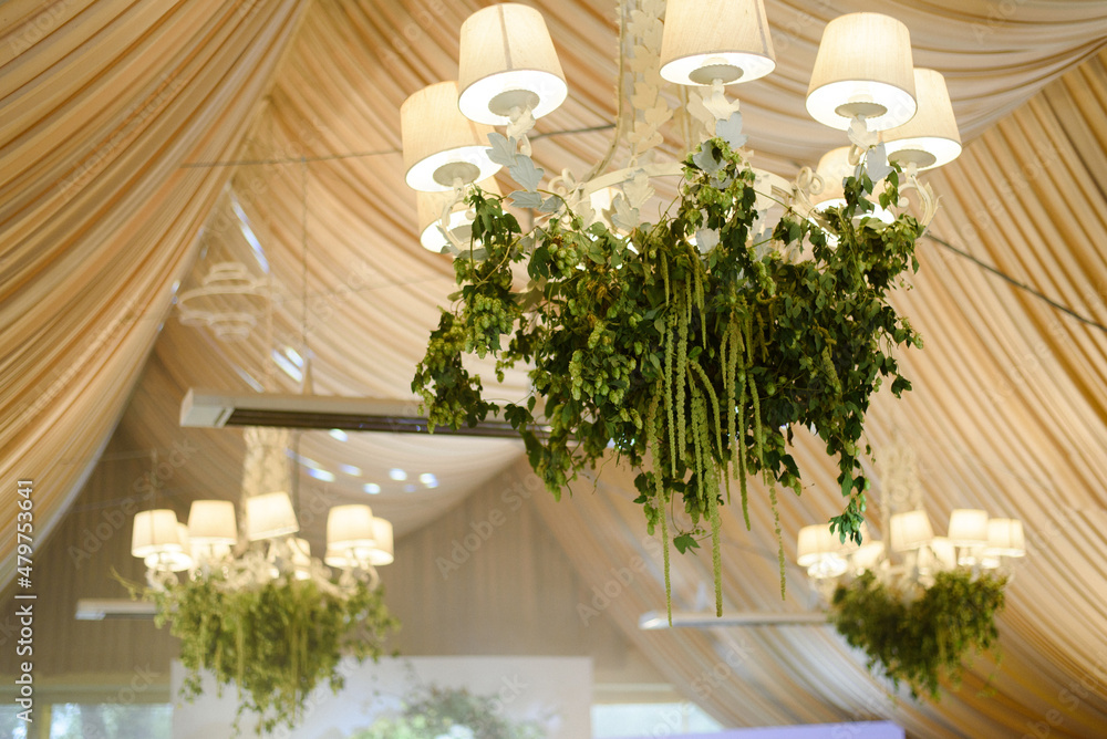 flowers on the chandelier flowers on the chandelier