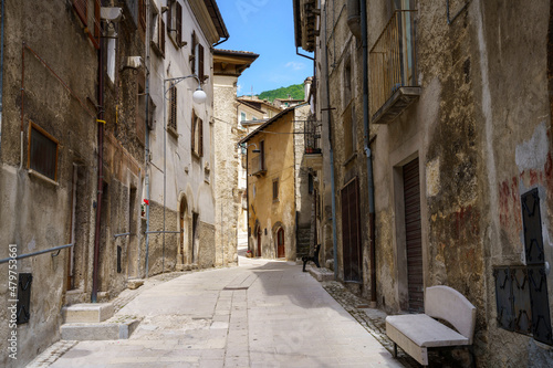 Scanno, old town in Abruzzo, Italy photo