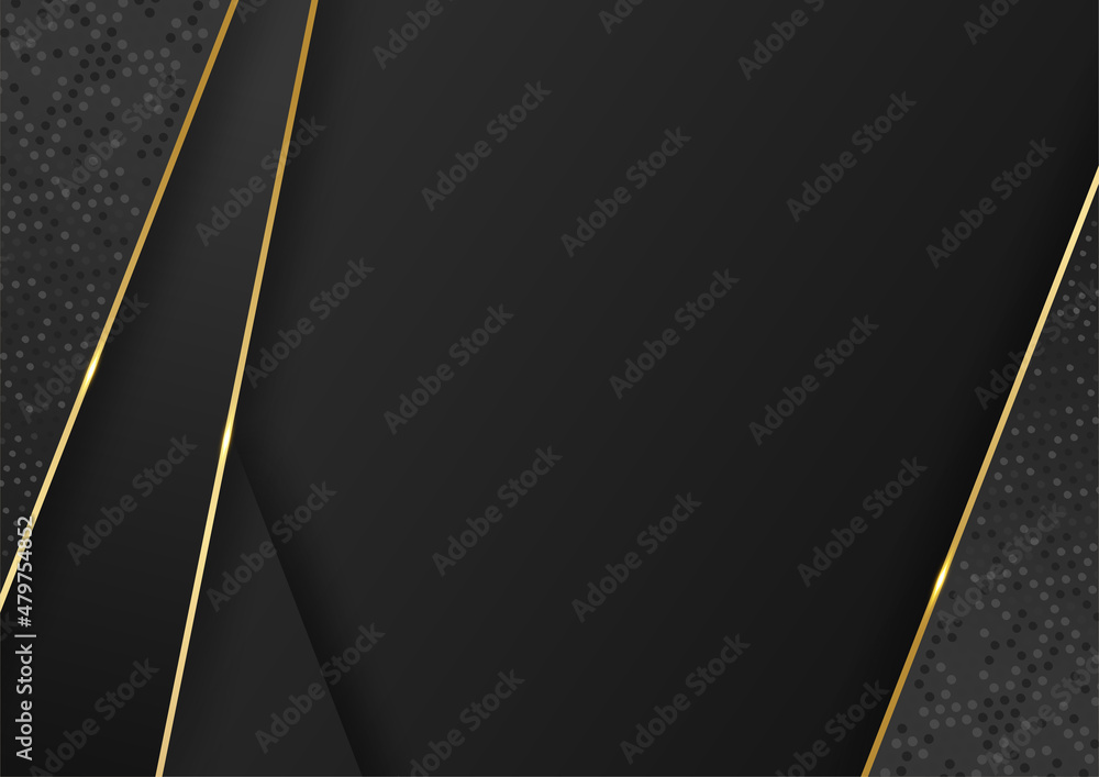 Modern dark black and gold abstract background Modern dark black and gold abstract background