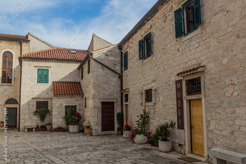 Traditional stone houses in Sibenik, Croatia