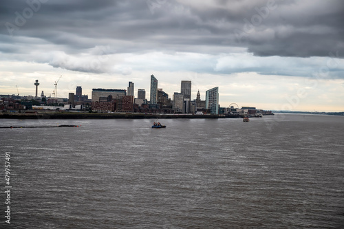 Liverpool Skyline - view from river Mersey