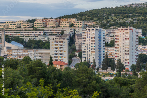 Modern apartment buildings in Sibenik, Croatia