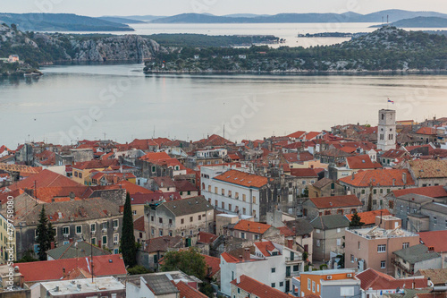 Aerial view of Sibenik, Croatia