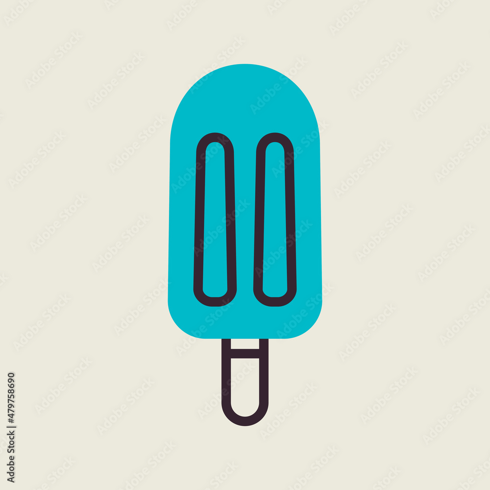 Popsicle vector icon. Fast food sign Popsicle vector icon. Fast food sign