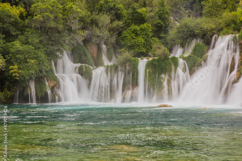 Skradinski Buk waterfall in Krka national park  Croatia