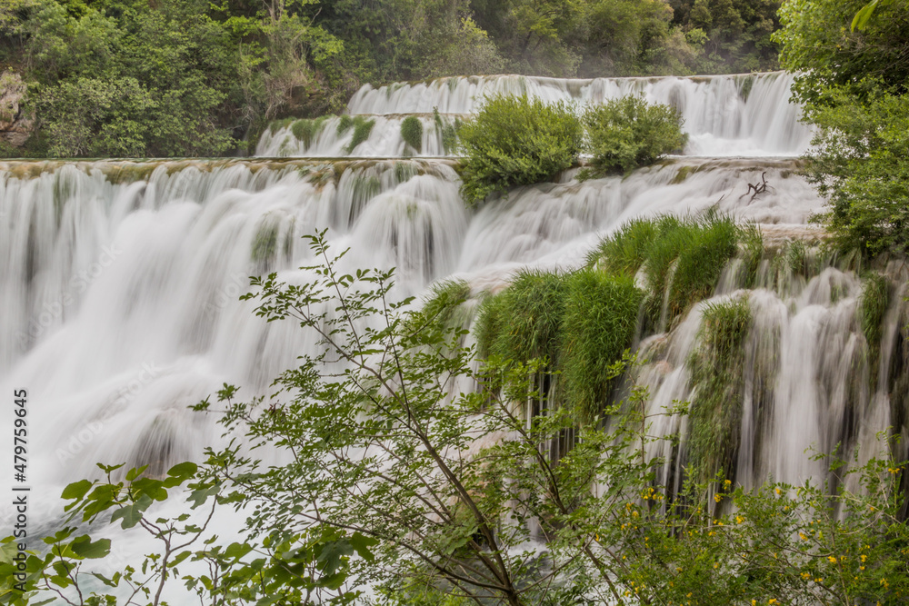 Naklejka premium Skradinski Buk waterfall in Krka national park, Croatia