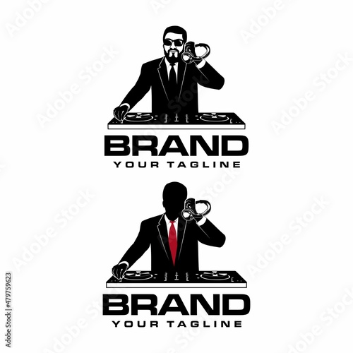 DJ worker logo