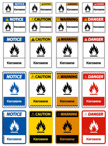 Kerosene Symbol Sign On White Background