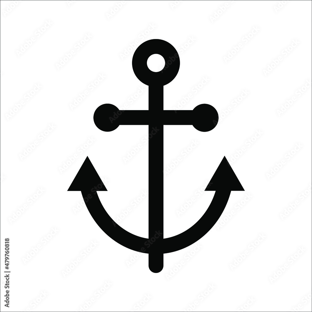 anchor vector icon, on white background, eps 10. anchor vector icon, on white background, eps 10.