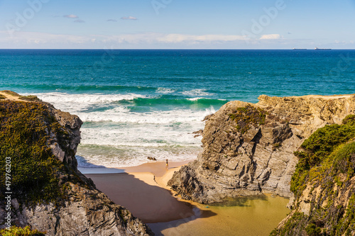 Beautiful Espingardeiro Beach, Vicentina Route, Alentejo, Portugal