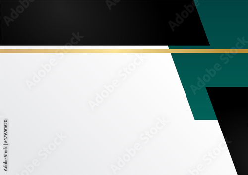 Emerald Luxury Gold Background. Golden Silver Polygon Border 3D Abstract Polygonal Sparkle Cover. Christmas New Year Celebration Frame. Royal Premium Business Design Luxury Gold Crystal Card