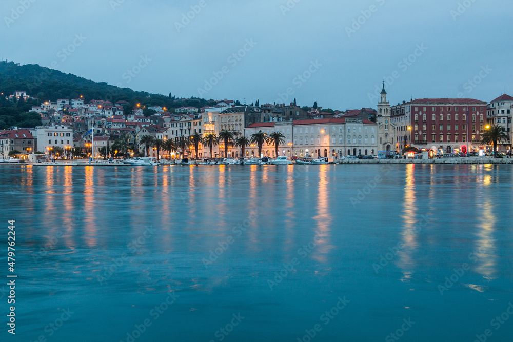Obraz premium Evening view of Split, Croatia