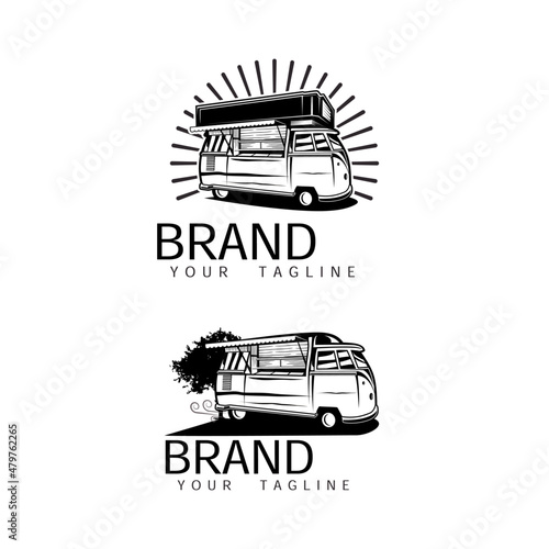 vintage food van logo