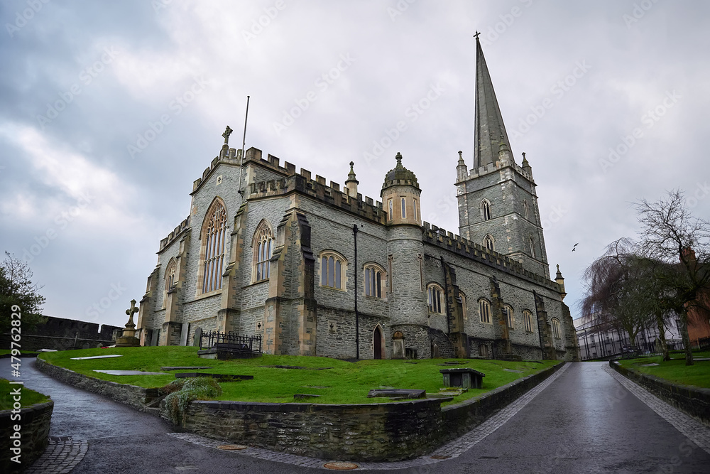St Columb's Cathedral. city of Derry, Northern Ireland. horizontal format