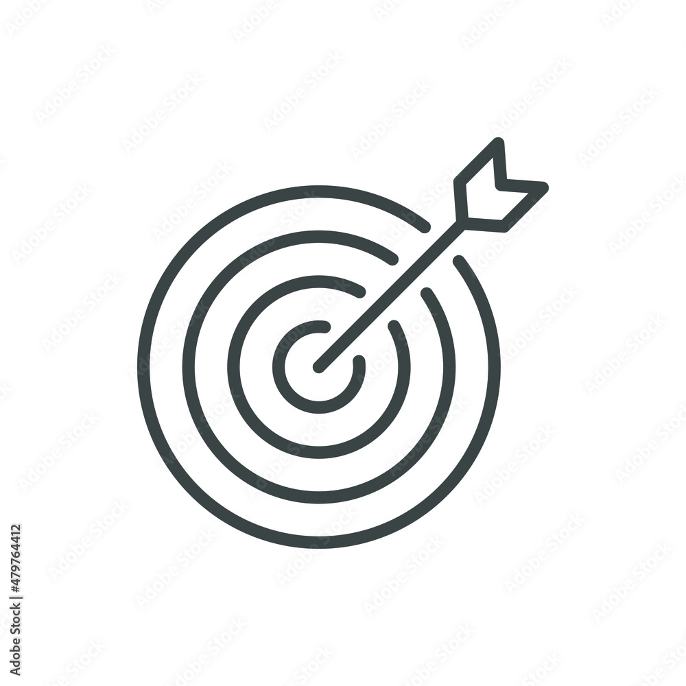 Target icon design isolated on white background. Vector illustration Target icon design isolated on white background. Vector illustration