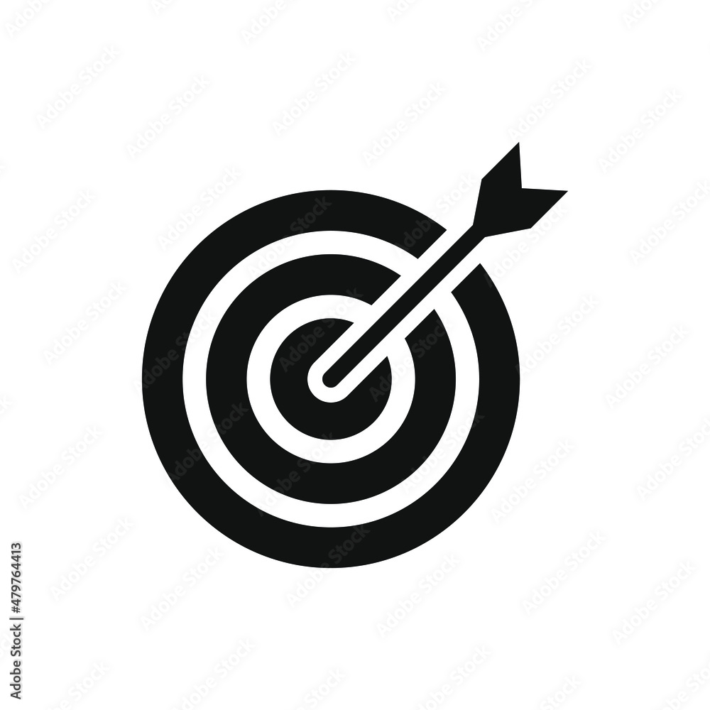 Target icon design isolated on white background. Vector illustration Target icon design isolated on white background. Vector illustration