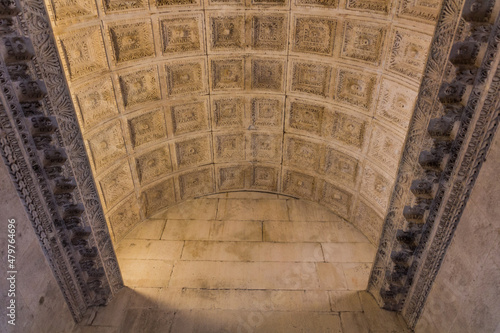 Ceiling of Jupiter's Temple in Split, Croatia photo