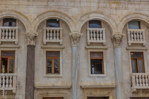 Peristil, ancient colonnade in Split, Croatia