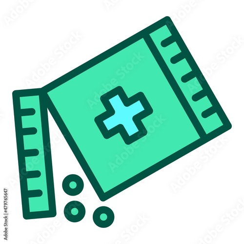 Antibiotic medicine icon outline vector. Pharma tablet. Pill drug