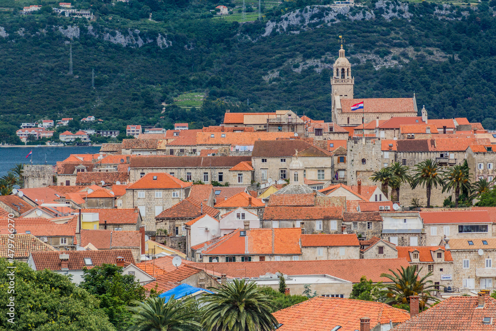 View of Korcula town, Croatia