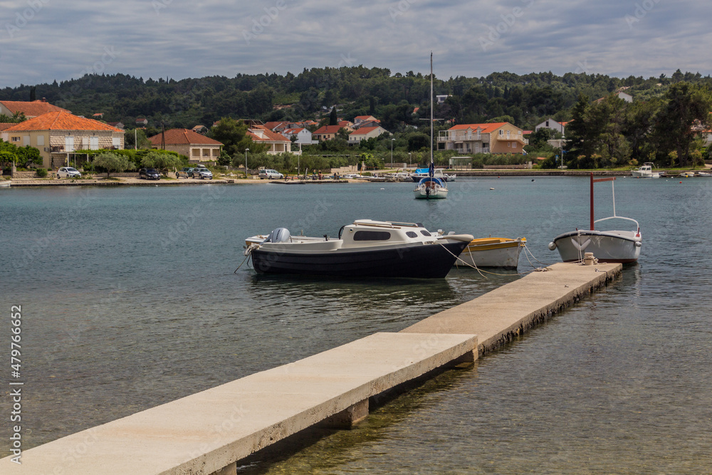 Obraz premium Lumbarda village on Korcula island, Croatia