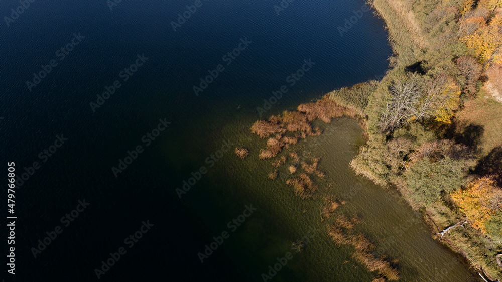 The Lake Szelment in the Suwalki Region in autumn colors