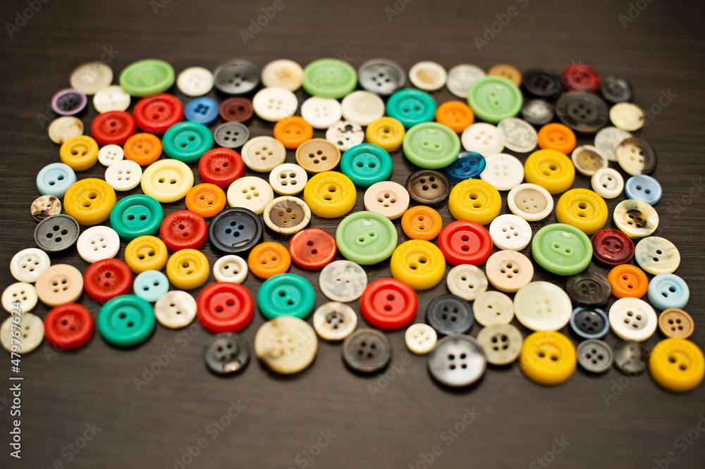 Sewing buttons background. Colorful sewing buttons texture Sewing buttons background. Colorful sewing buttons texture