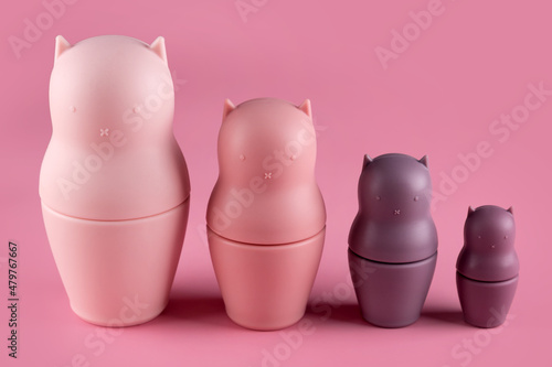 Schilderij op canvas Nesting dolls