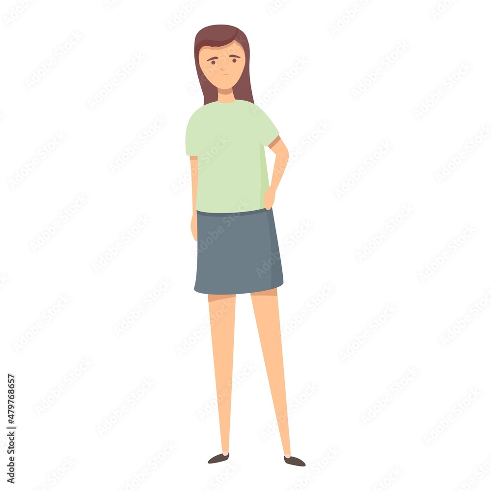 Shop skirt icon cartoon vector. Happy cute. Clothing border Shop skirt icon cartoon vector. Happy cute. Clothing border