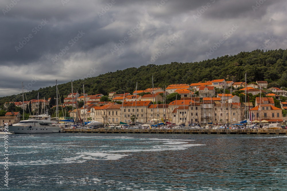 Fototapeta premium View of Korcula town, Croatia