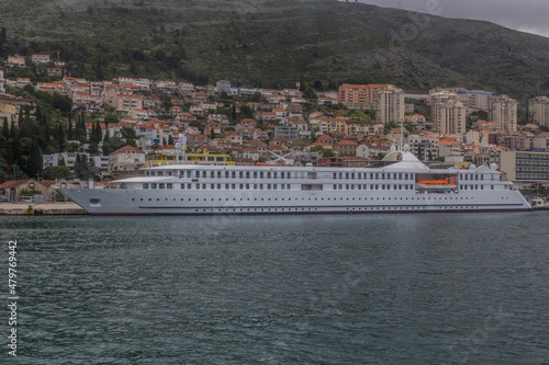 Cruise ship near Dubrovnik, Croatia © Matyas Rehak