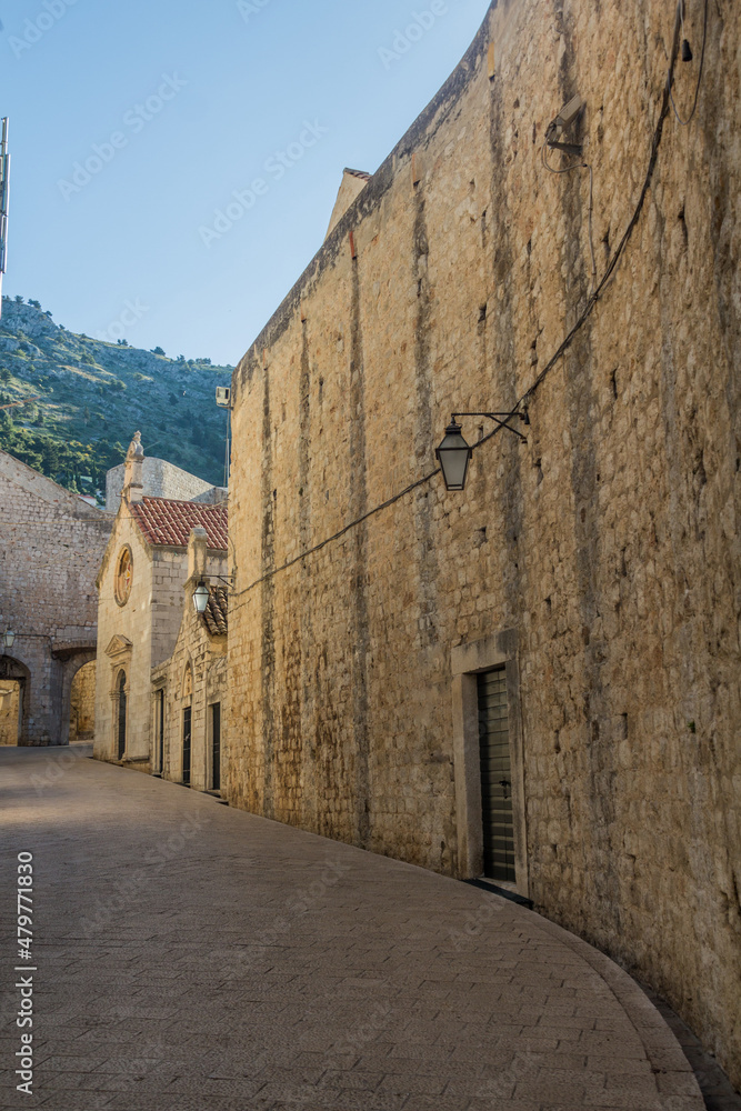 Alley in the old town of Dubrovnik, Croatia