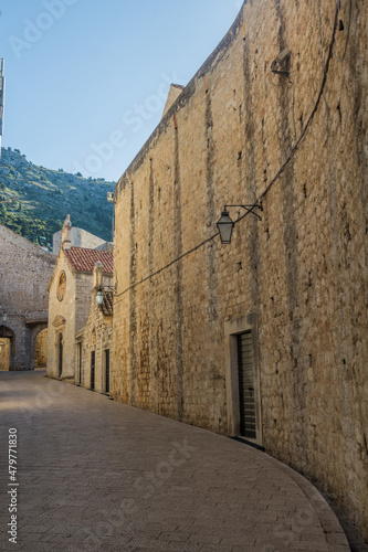 Alley in the old town of Dubrovnik  Croatia