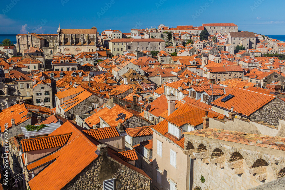 Skyline of the old town of Dubrovnik, Croatia Skyline of the old town of Dubrovnik, Croatia