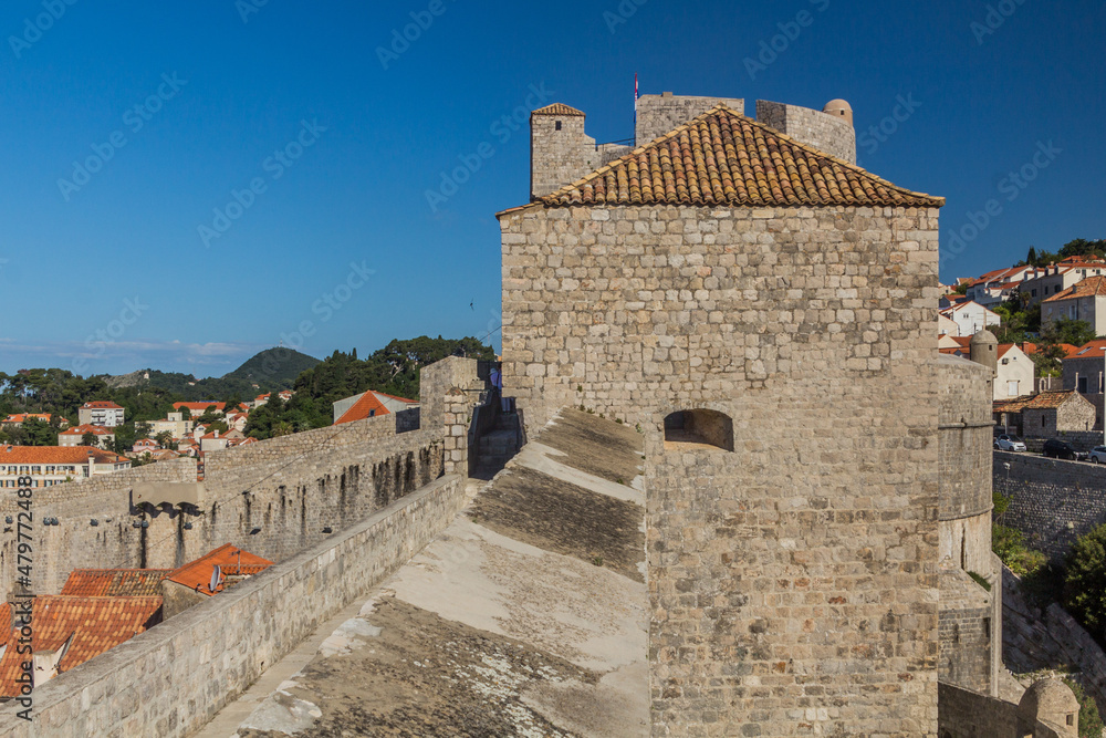 Minceta frotress in the old town of Dubrovnik, Croatia