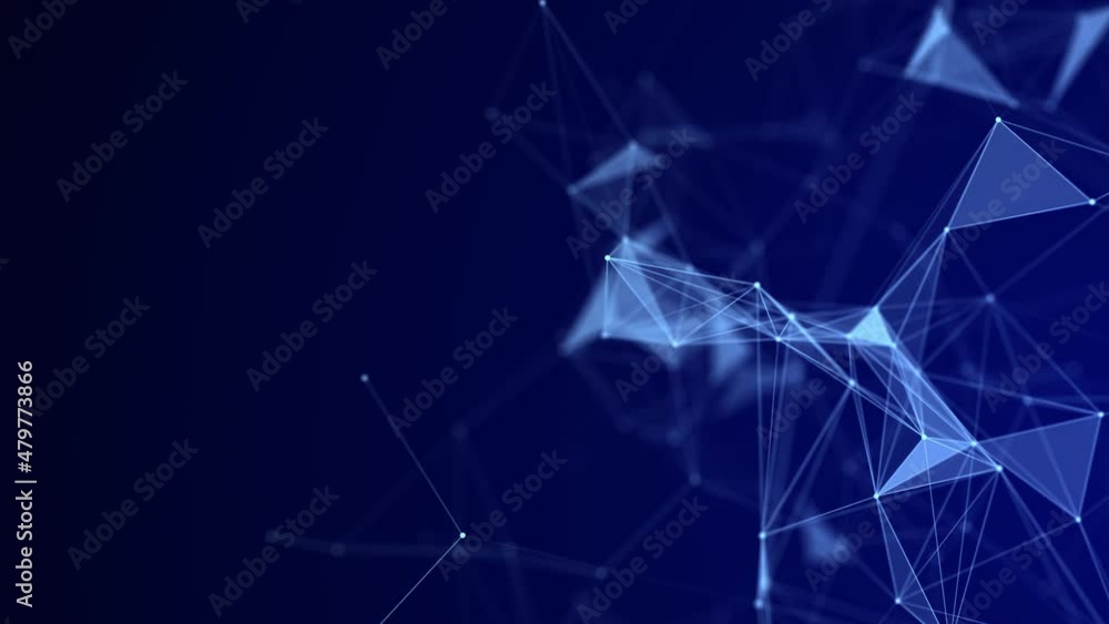 Network connection structure. Science background. Abstract digital background. Big data visualization. 3d rendering.