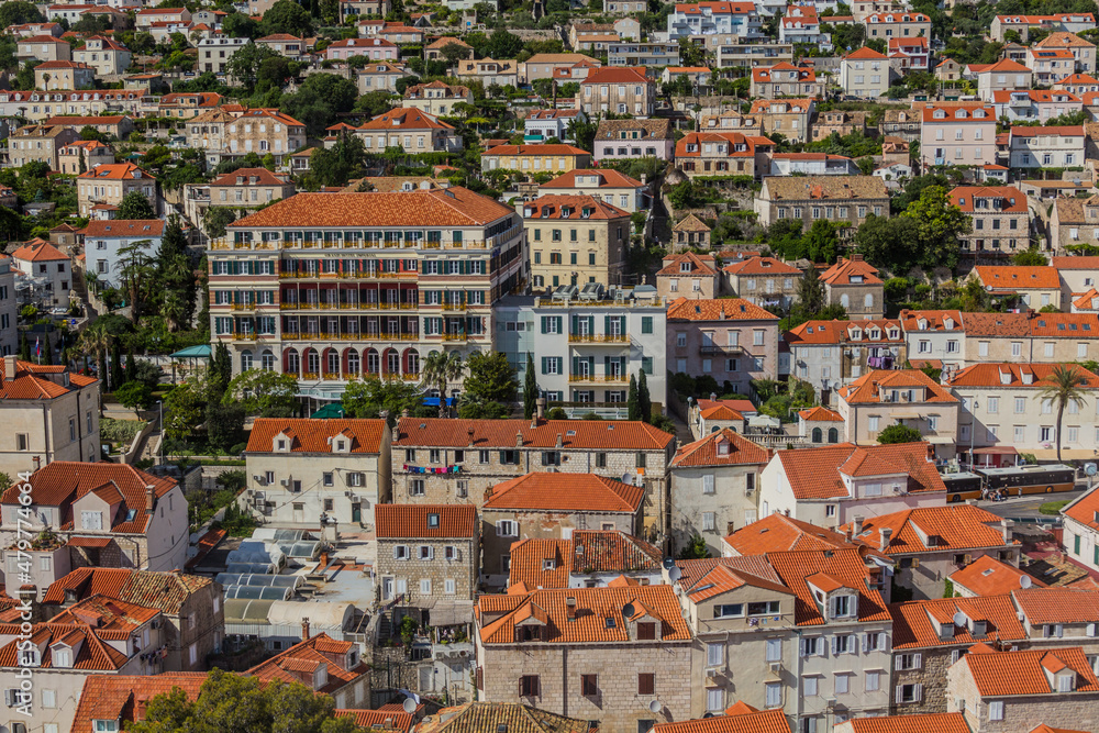 DUBROVNIK, CROATIA - MAY 30, 2019: Hilton Imperial Dubrovnik hotel in Dubrovnik, Croatia