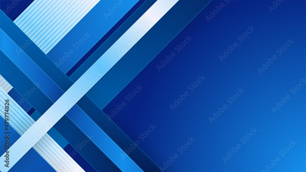 Fototapeta premium Abstract blue presentation background